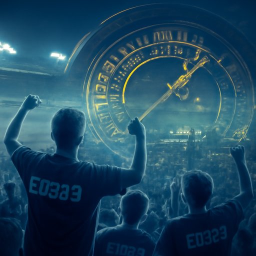 EG333 Fans wearing jerseys in the stadium